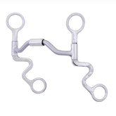 FG SS Brushed Low Port Hinged Futurity Bit